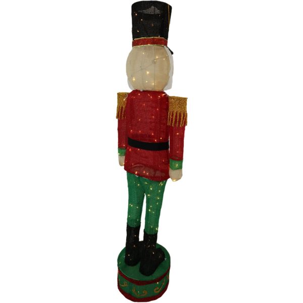 Fraser Hill Farm 72-in Nutcracker Free Standing Decoration with White LED Lights - Image 13