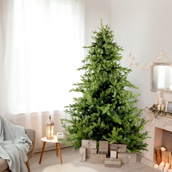 Fraser Hill Farm 7.5-ft Woodside Pine Artificial Christmas Tree - Image 3