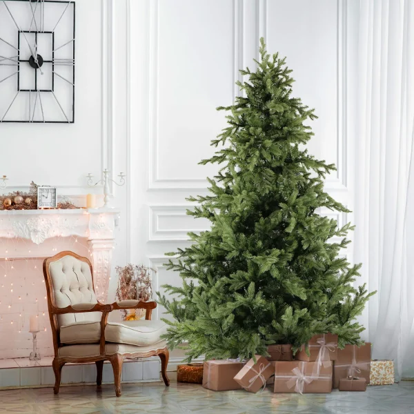 Fraser Hill Farm 7.5-ft Woodside Pine Artificial Christmas Tree - Image 5
