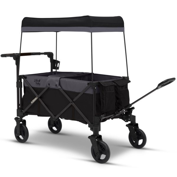 Little Folks by Delta Children City Wagon Cruiser Stroller, Black - Image 11