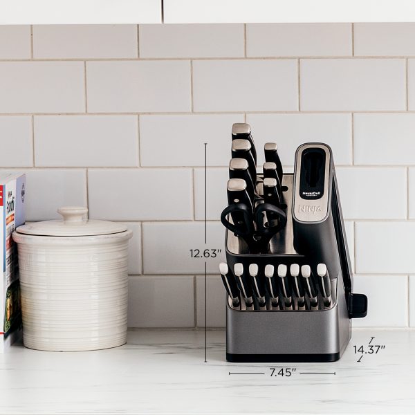 Foodi NeverDull Premium 17-Piece Knife Set with Built-in Sharpener - Image 5