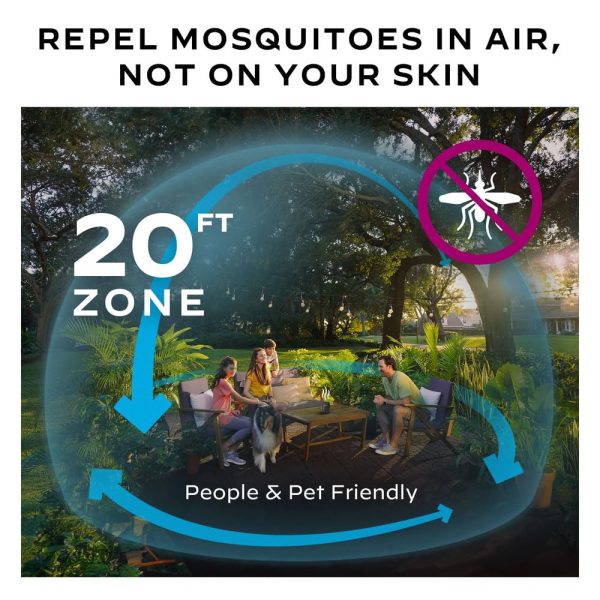 Thermacell Patio Shield Mosquito Repellent E-Series Rechargeable Repeller, Black 2Pack - Image 6