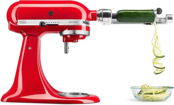 Artisan Series 5 Quart Tilt Head Stand Mixer with Pouring Shield KSM150PS, Passion Red - Image 4