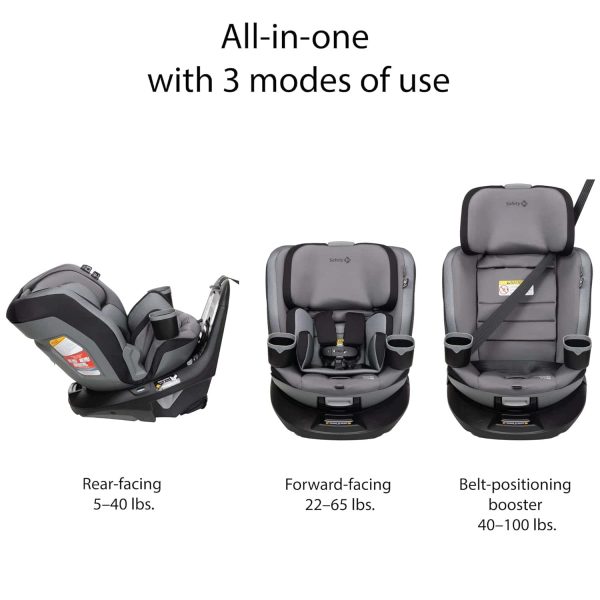 Safety 1st Turn and Go 360 DLX Rotating All-in-One Car Seat, Provides 360° seat Rotation, High Street - Image 5