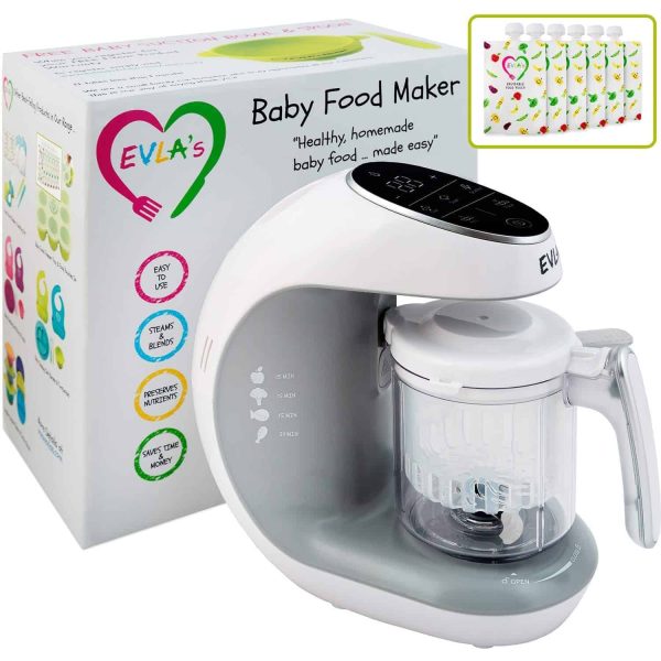 EVLA S Baby Food Maker, Healthy Homemade Baby Food in Minutes, White