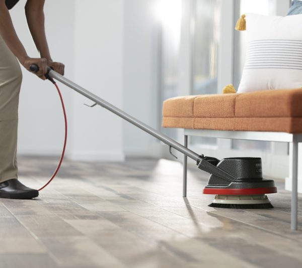 Oreck Commercial Orbiter Hard Floor Cleaner Machine, Multi-Purpose Floor Cleaning, Gray/Red - Image 7