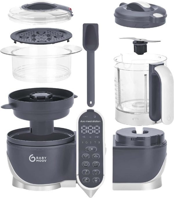 Babymoov Duo Meal Station Food Maker 6 in 1 Food Processor with Steam Cooker - Image 8