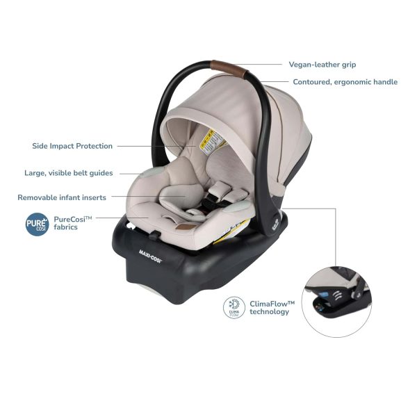Maxi-Cosi Mico Luxe Infant Car Seat, New Hope Tan - Image 2