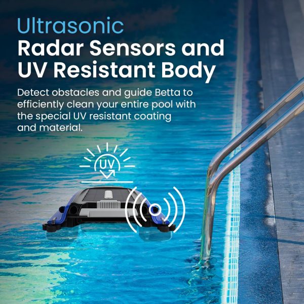 Betta SE Solar Powered Automatic Robotic Pool Skimmer Cleaner, Blue - Image 5