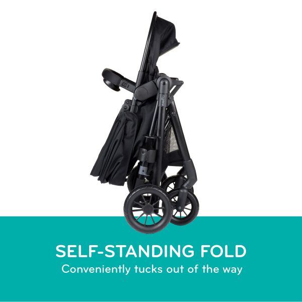Evenflo Pivot Modular Travel System with LiteMax Infant Car Seat with Anti-Rebound Bar (Casual Gray) - Image 6