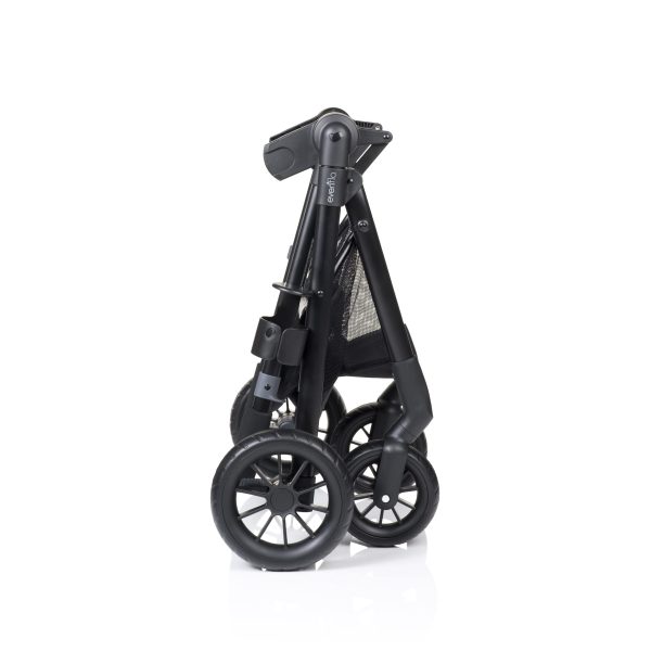 Evenflo Pivot Modular Travel System with LiteMax Infant Car Seat with Anti-Rebound Bar (Casual Gray) - Image 2