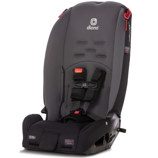 Diono Radian 3R, 3-in-1 Convertible Car Seat, Rear Facing   Forward Facing, 10 Years 1 Car Seat, Slim Fit 3 Across, Gray Slate