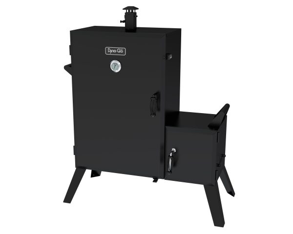 DGO1890BDC-D Wide Body Vertical Offset Charcoal Smoker, Black