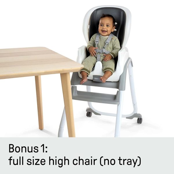 Ingenuity SmartClean Trio Elite 3-in-1 Convertible Baby High Chair, Toddler Chair, and Dining Booster Seat   Slate - Image 7