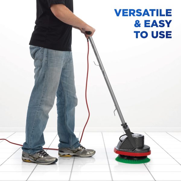 Oreck Commercial Orbiter Hard Floor Cleaner Machine, Multi-Purpose Floor Cleaning, Gray/Red - Image 9