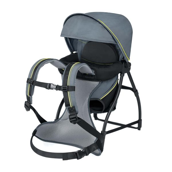 Chicco SmartSupport Aluminum Frame Backpack Carrier, Lightweight Baby Backpack Carrier | Solar/Grey   New Model