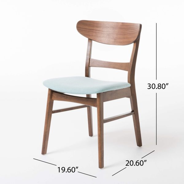 Home Idalia Mid-century Modern Dining Chairs (Set of 4) by  Home, Mint + Walnut - Image 8