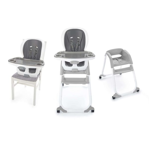 Ingenuity SmartClean Trio Elite 3-in-1 Convertible Baby High Chair, Toddler Chair, and Dining Booster Seat   Slate - Image 2