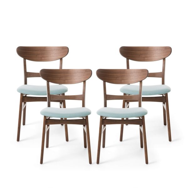 Home Idalia Mid-century Modern Dining Chairs (Set of 4) by  Home, Mint + Walnut
