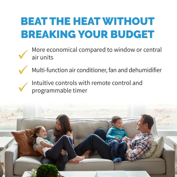 NewAir  4000-BTU DOE (7500-BTU ASHRAE) 120-Volt White Vented Portable Air Conditioner - Image 13