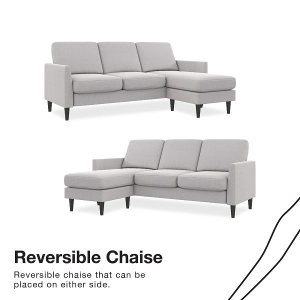 Mr. Kate Winston Reversible Sofa Sectional, Light Gray Linen - Image 5
