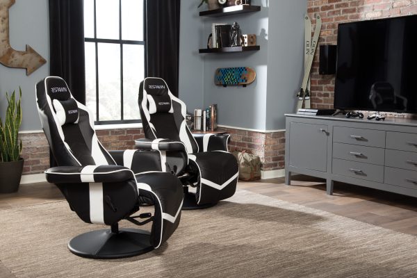 RESPAWN 900 Gaming Recliner   Reclining Gaming Chair with Footrest, Gaming Chair Recliner, White - Image 5