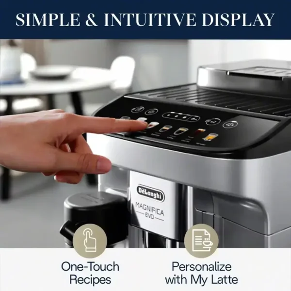 Magnifica Evo Coffee and Espresso Machine   Silver - Image 6