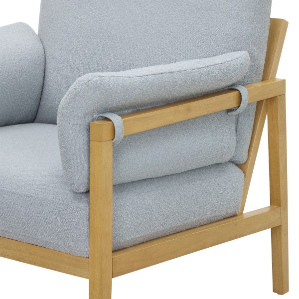 Beautiful Wrap Me Up Accent Chair With Removable Cushions by Drew, Cornflower Blue - Image 8