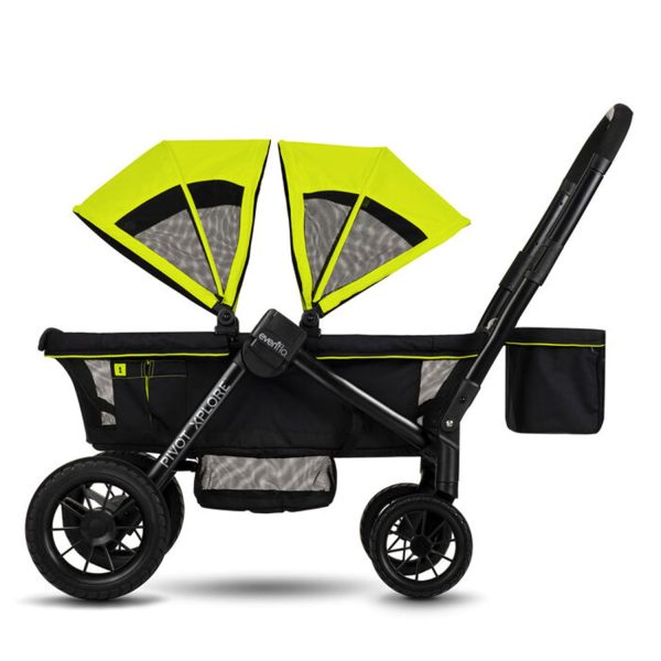 Evenflo Pivot Xplore All-Terrain Stroller Wagon (Wayfarer Black) - Image 4