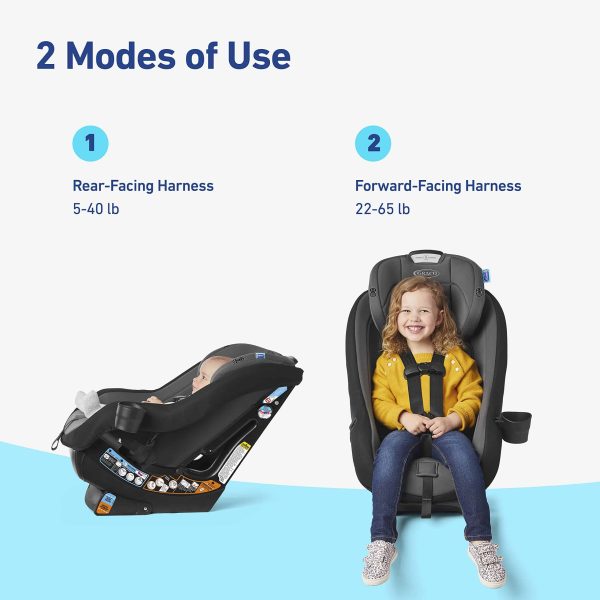 Graco Contender Slim Convertible Car Seat, West Point - Image 6
