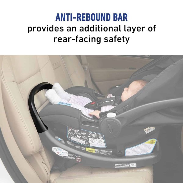 Graco SnugFit 35 Infant Car Seat | Baby Car Seat with Anti Rebound Bar, Gotham - Image 3