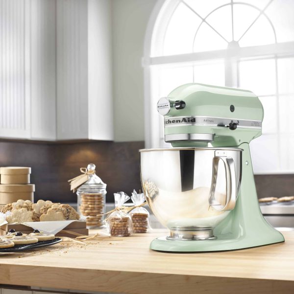 Artisan Series 5 Quart Tilt Head Stand Mixer with Pouring Shield KSM150PS, Pistachio - Image 4