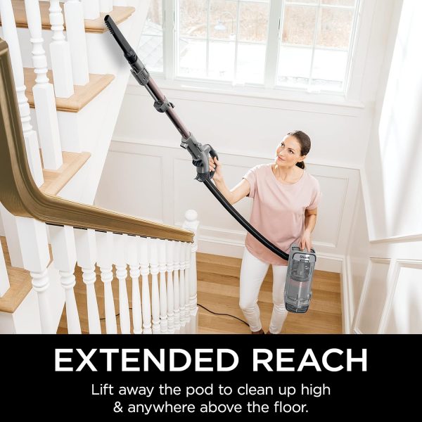 AZ2002 Vertex Powered Lift-Away Upright Vacuum, Silver/Rose Gold - Image 2