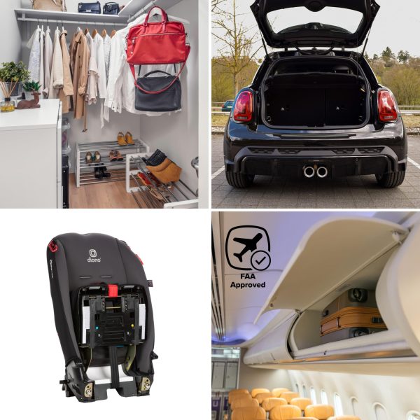 Diono Radian 3R, 3-in-1 Convertible Car Seat, Rear Facing   Forward Facing, 10 Years 1 Car Seat, Slim Fit 3 Across, Gray Slate - Image 4