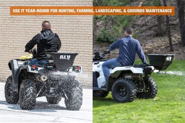 Buyers Products ATVS100 ATV Broadcast Spreader, All-Purpose Spreader for Salt, Seed   Fertilizer, 100 lb. Capacity W/ Rain Cover - Image 5
