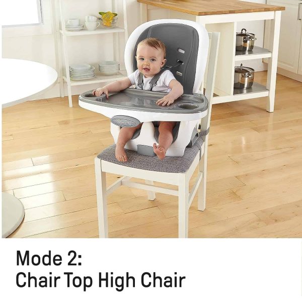 Ingenuity SmartClean Trio Elite 3-in-1 Convertible Baby High Chair, Toddler Chair, and Dining Booster Seat   Slate - Image 5