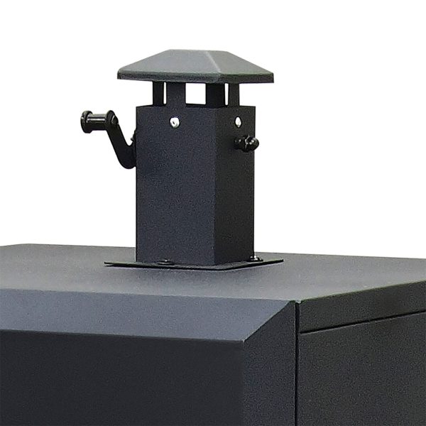 DGO1890BDC-D Wide Body Vertical Offset Charcoal Smoker, Black - Image 10