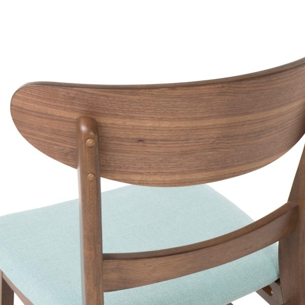 Home Idalia Mid-century Modern Dining Chairs (Set of 4) by  Home, Mint + Walnut - Image 3