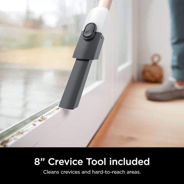 Cordless Vacuum with HEPA Filter, QuadClean Brushroll, White/Beats Brass - Image 13