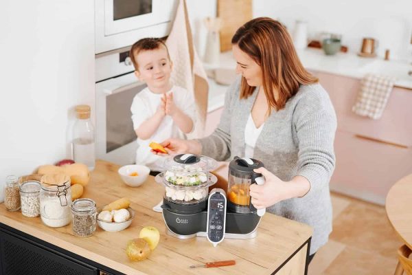 Babymoov Duo Meal Station Food Maker 6 in 1 Food Processor with Steam Cooker - Image 2