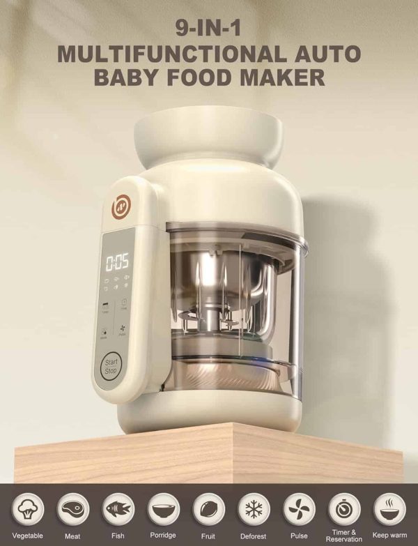 BABYNUTRI Auto Glass Baby Food Maker, Baby Food processor, Blender   Steamer - Image 2