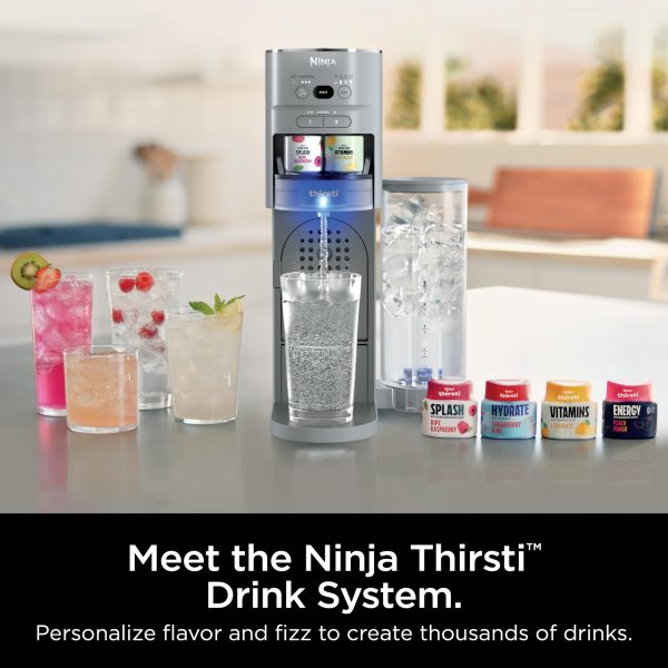 Thirsti Drink System, Soda Maker, Create Unique Sparkling   Still Drinks, Personalize Size   Flavor, Grey - Image 5