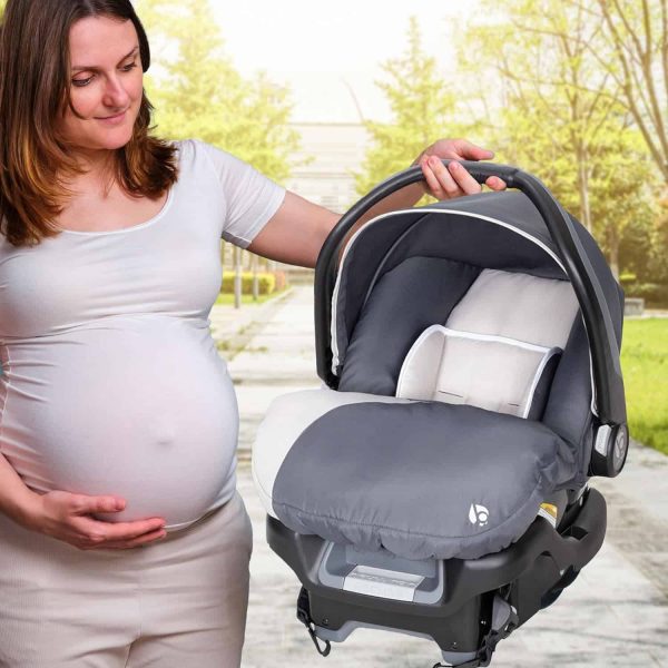 Baby Trend Ally Newborn Baby Infant Car Seat Carrier Travel System with Harness and Extra Cozy Cover, Gray Magnolia - Image 5