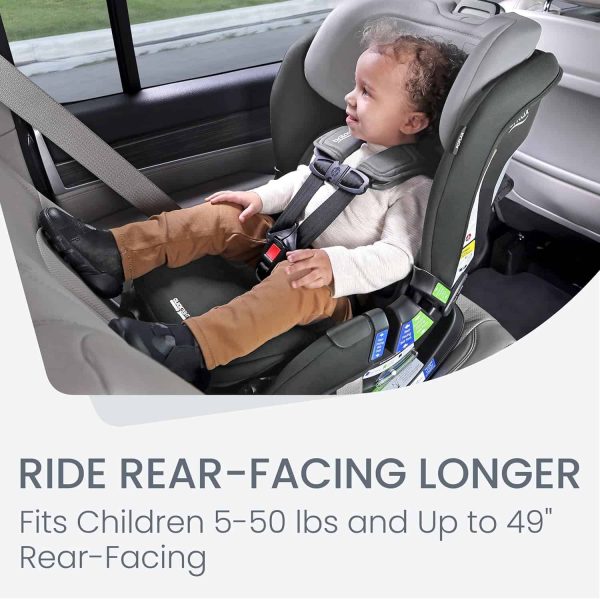 Britax Poplar Convertible Car Seat, 2-in-1 Car Seat with Slim 17-Inch Design, ClickTight Technology, Glacier Graphite - Image 8