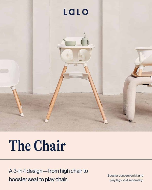Lalo The Chair Convertible 3-in-1 High Chair for Babies and Toddlers   Wooden - Image 2