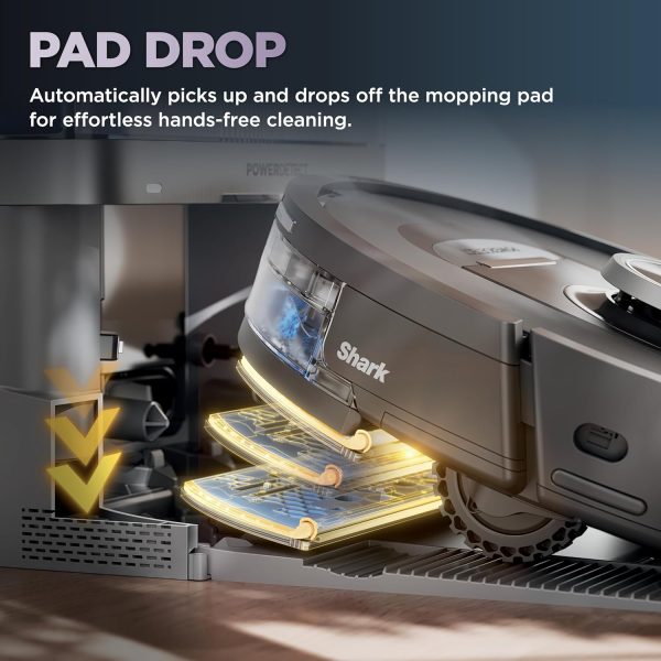 Robot Vacuum   Mop PowerDetect NeverTouch, Combo, Self-Emptying   Self-Refilling, 60-Day Debris Capacity with Pad Dry   Gaia Grey - Image 7