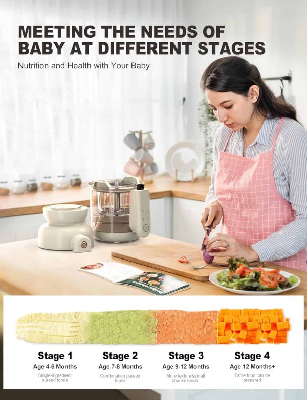 BABYNUTRI Auto Glass Baby Food Maker, Baby Food processor, Blender   Steamer - Image 4