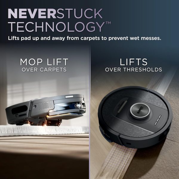 Robot Vacuum   Mop PowerDetect NeverTouch, Combo, Self-Emptying   Self-Refilling, 60-Day Debris Capacity with Pad Dry   Gaia Grey - Image 5