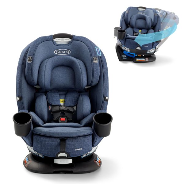 Graco Turn2Me 3-in-1 Rotating Convertible Car Seat, Rear to Forward Facing   Highback Booster, Easy Installation, Brighton