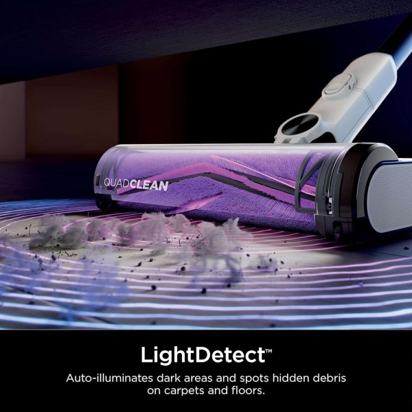Cordless Vacuum with HEPA Filter, QuadClean Brushroll, White/Beats Brass - Image 5